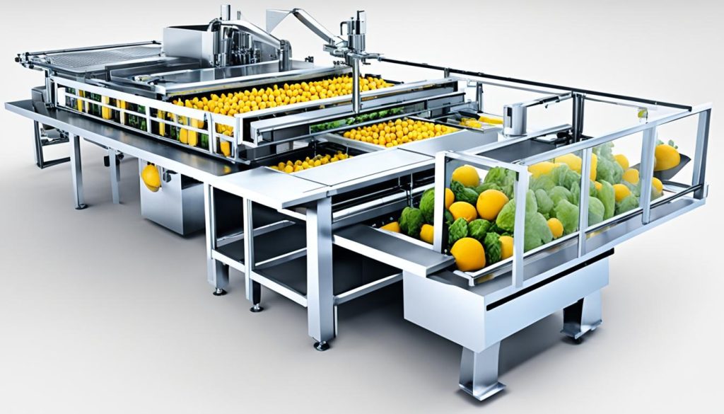 maquinaria de última generación para frutas