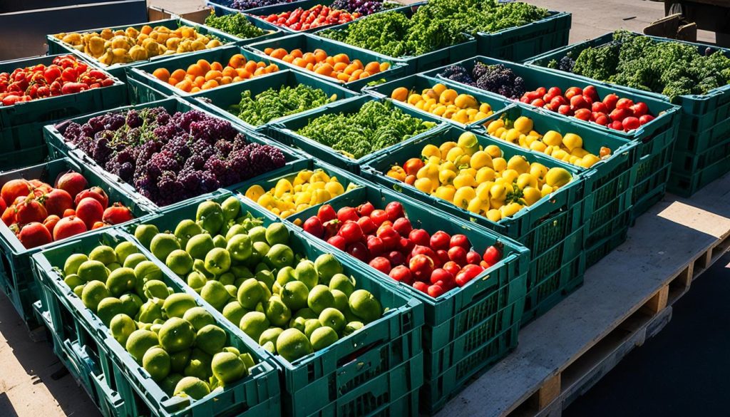 transporte de frutas y verduras